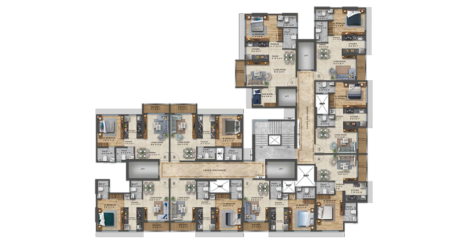 Meridian Towers Mumbai 2 BHK Floor Plans Meridian Towers Mumbai 2 BHK Floor Plans