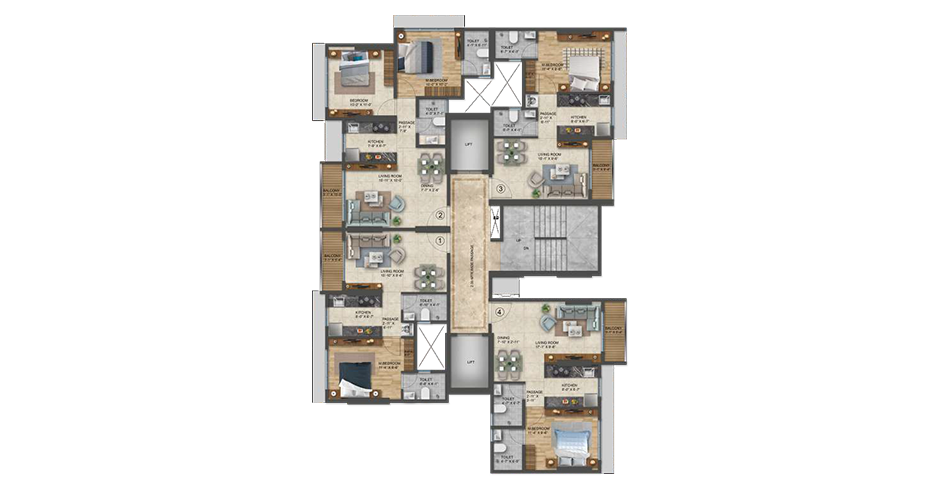 Meridian Towers Mumbai Master Layout Floor Plans Meridian Towers Mumbai Master Layout Floor Plans
