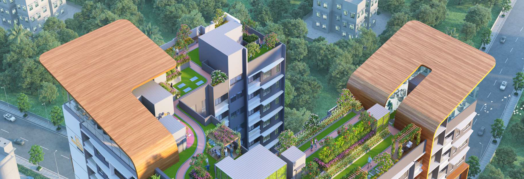 The Meridian Towers Mumbai Arieal View